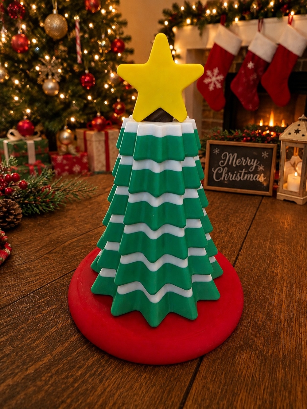 Christmas Tree Toy That Spins - 3D Printed